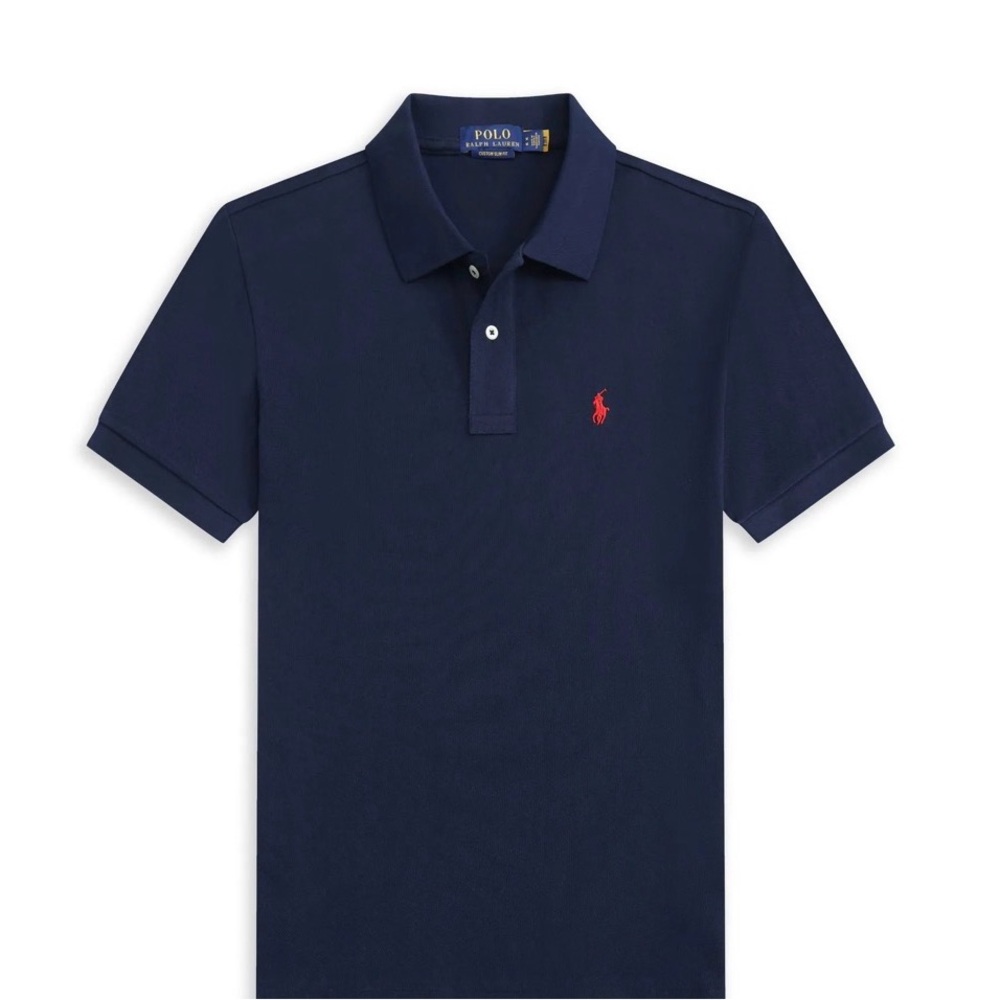 Polo by Ralph Lauren Men's Dark Blue Polo Shirt
